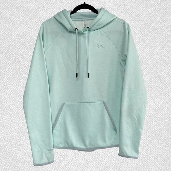 Under Armour Storm1 Cold Gear Fleece Hoodie Mint Green Size S​ - Picture 1 of 10